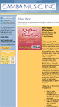 Mobile Screenshot of gambamusic.com
